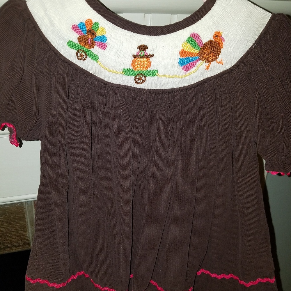 Smock corduroy dress